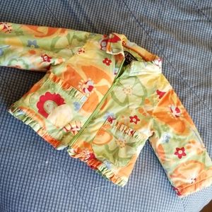 Orange floral jacket